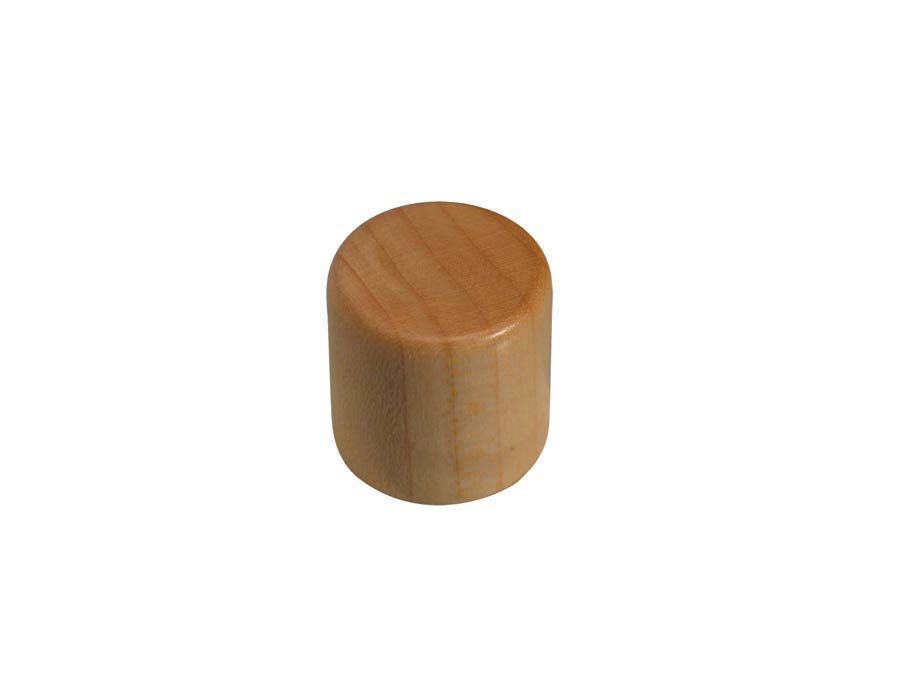 Dome knob, wood, 18x18mm, maple