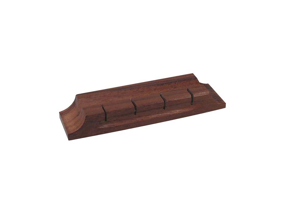 Bridge for ukulele, no saddle, rosewood