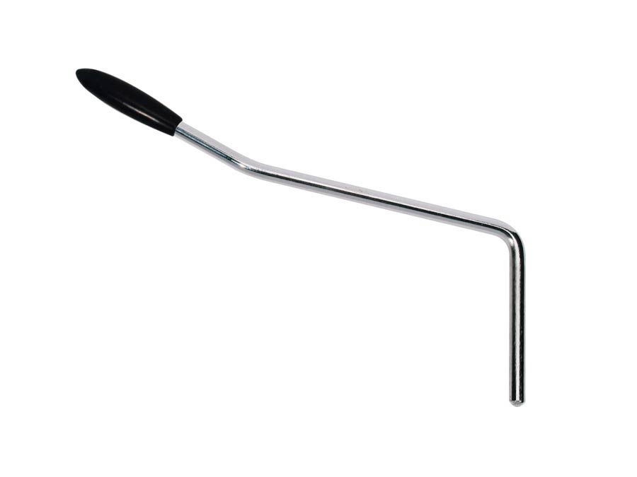 Tremolo arm vintage, no thread, 5mm arm diameter, black cap, chrome