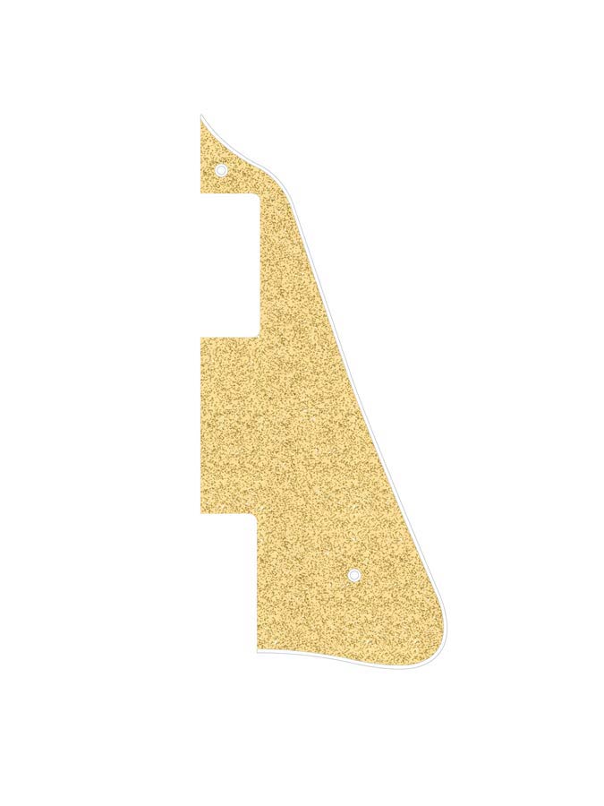 Pickguard, LP-model, standard, 2 ply, sparkling gold