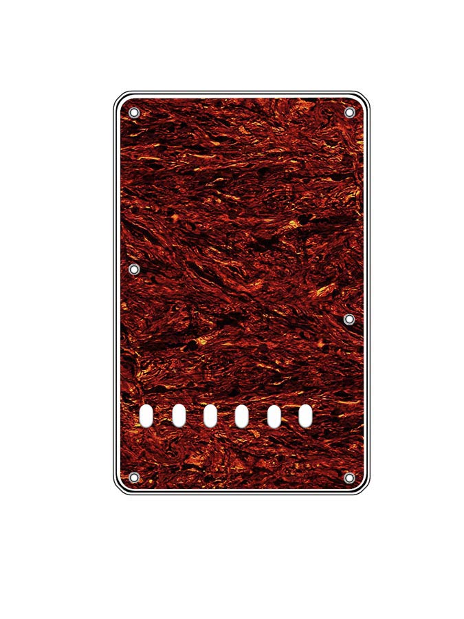 Back plate, string spacing 11,2mm, 4 ply, standard Stallion, 86x138mm, lefthanded, tortoise medium