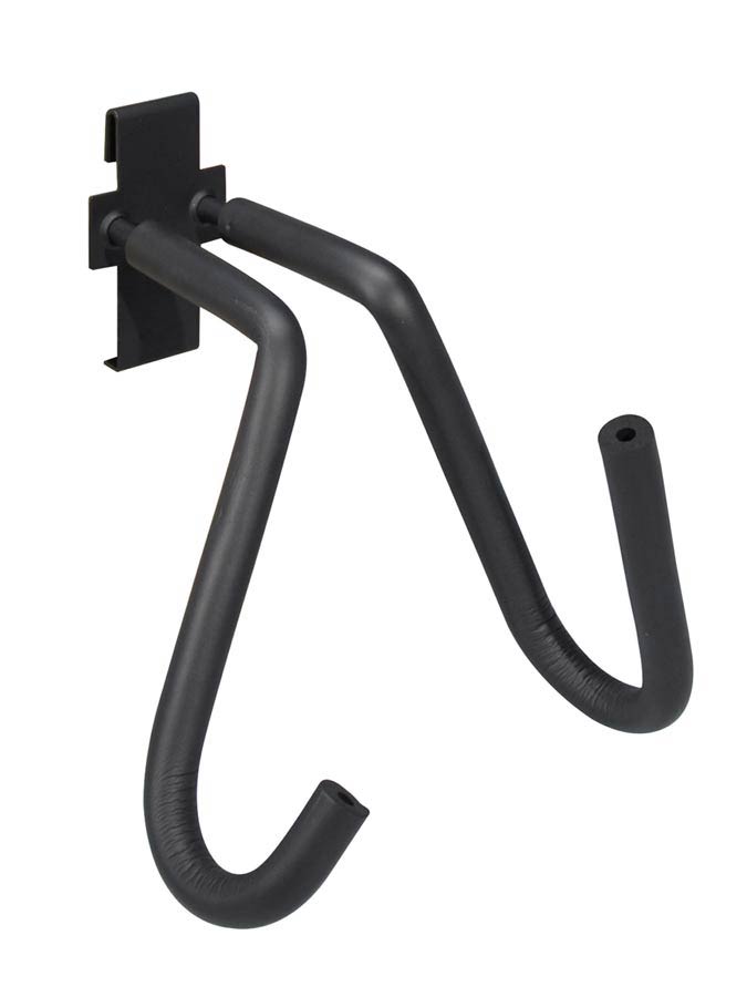 French horn hanger for gridwall system, black