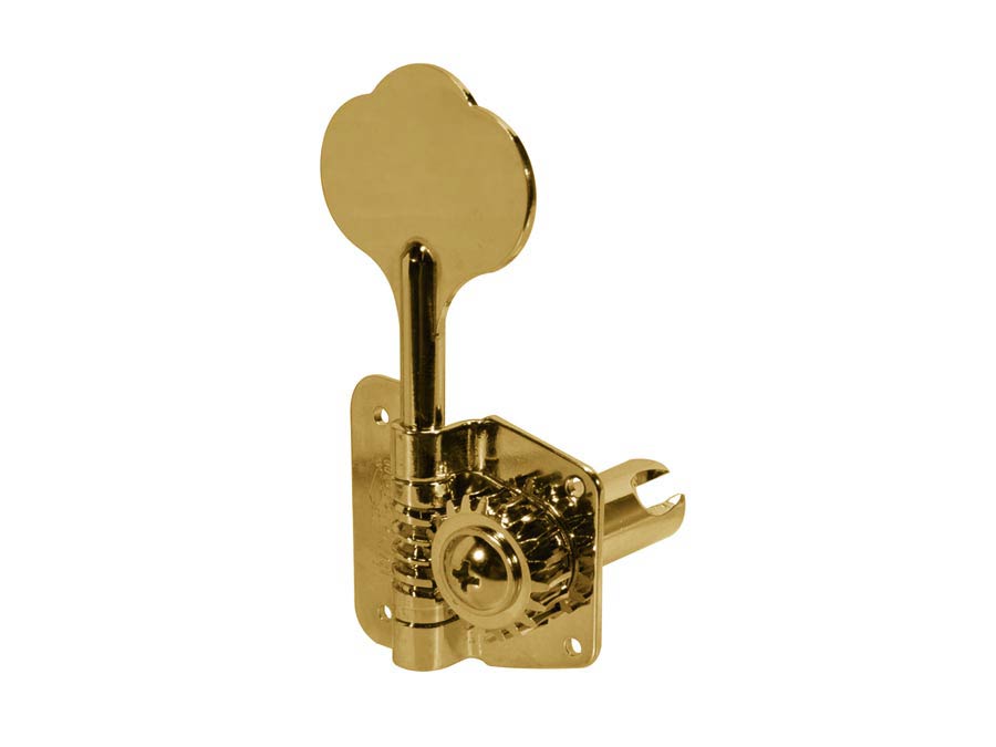 Machine heads for bass guitar, F-style, 4x left, gold