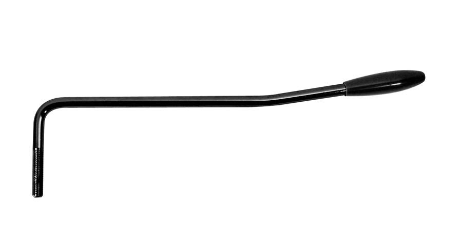 Tremolo arm, 5mm thread, left handed, 5mm arm diameter, black cap, black