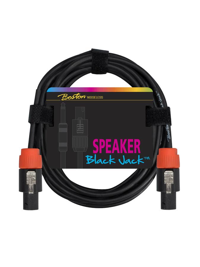 Black Jack Speaker cable, black, speakon + speakon, 2 x 1,5mm, 2 meter