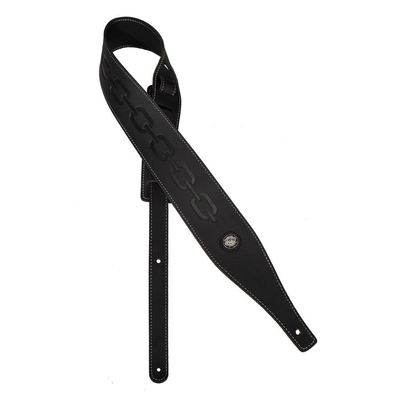 Gaucho Buffalo 1V series black guitar strap