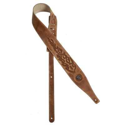 Gaucho Buffalo V series light brown guitar strap