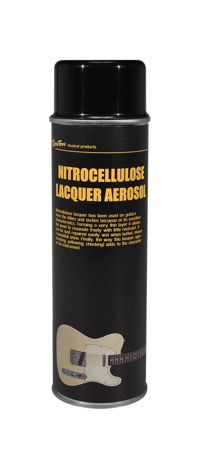Nitrocellulose lacquer aerosol 500ml, black