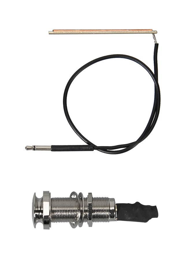 Ukulele bridge pickup for 2,3mm slot, endpin jack with 2,5mm female jack