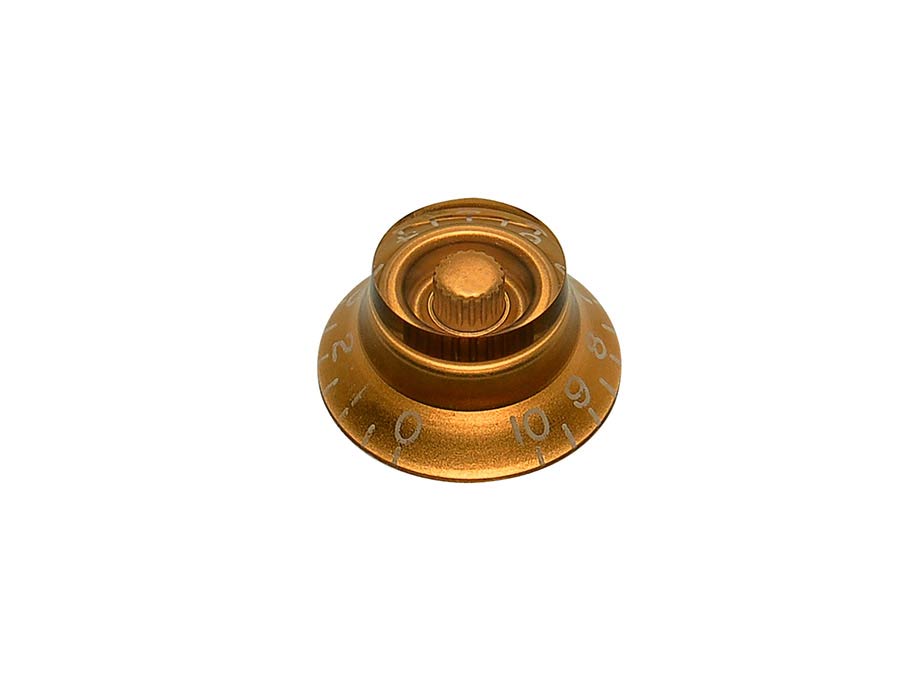 Bell knob, lefty, transparent amber
