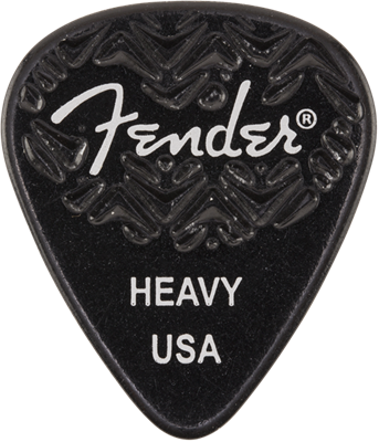 Fender 351 Wavelength Heavy Black Pick X 6