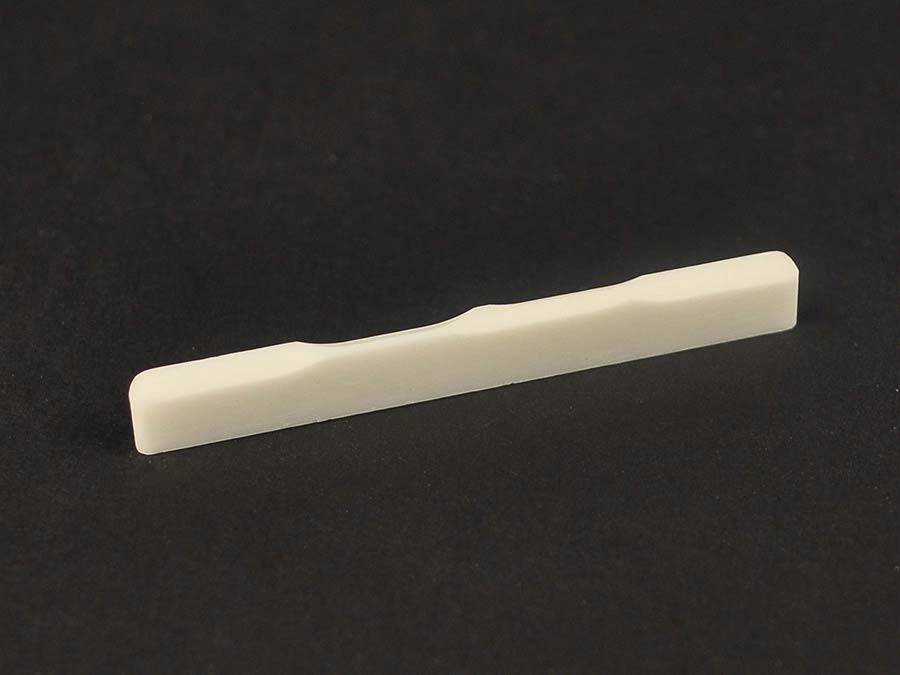 Performer Series Genuine replacement part, bone bridge saddle for soprano/concert ukulele, 52x2,5mm, 6 pieces