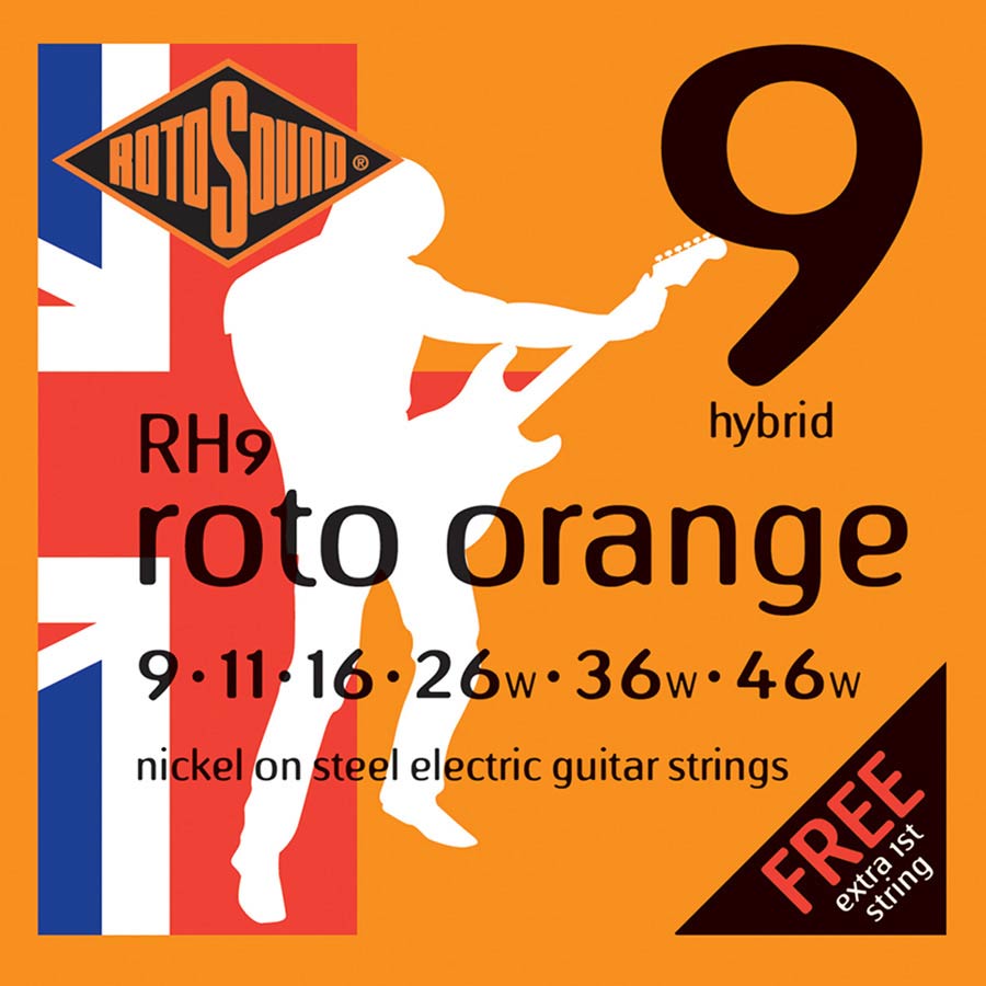 RH9 Rotosound Roto string set electric nickel wound 9-46