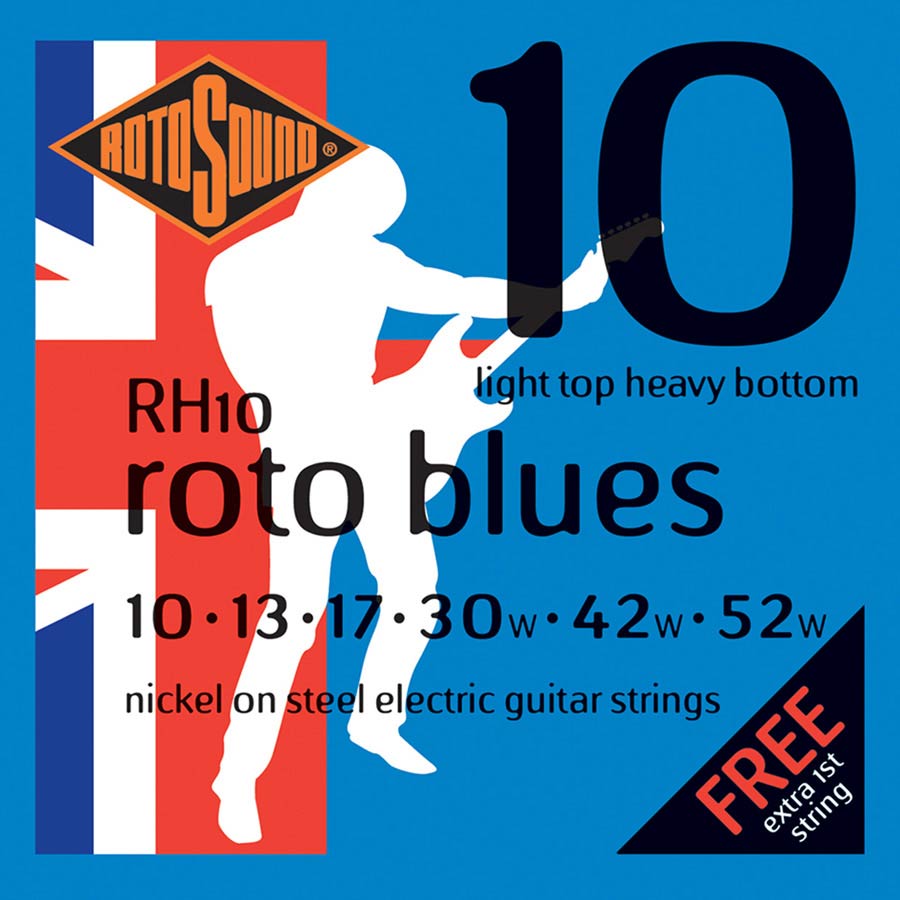 RH10 Rotosound Roto string set electric nickel wound 10-52