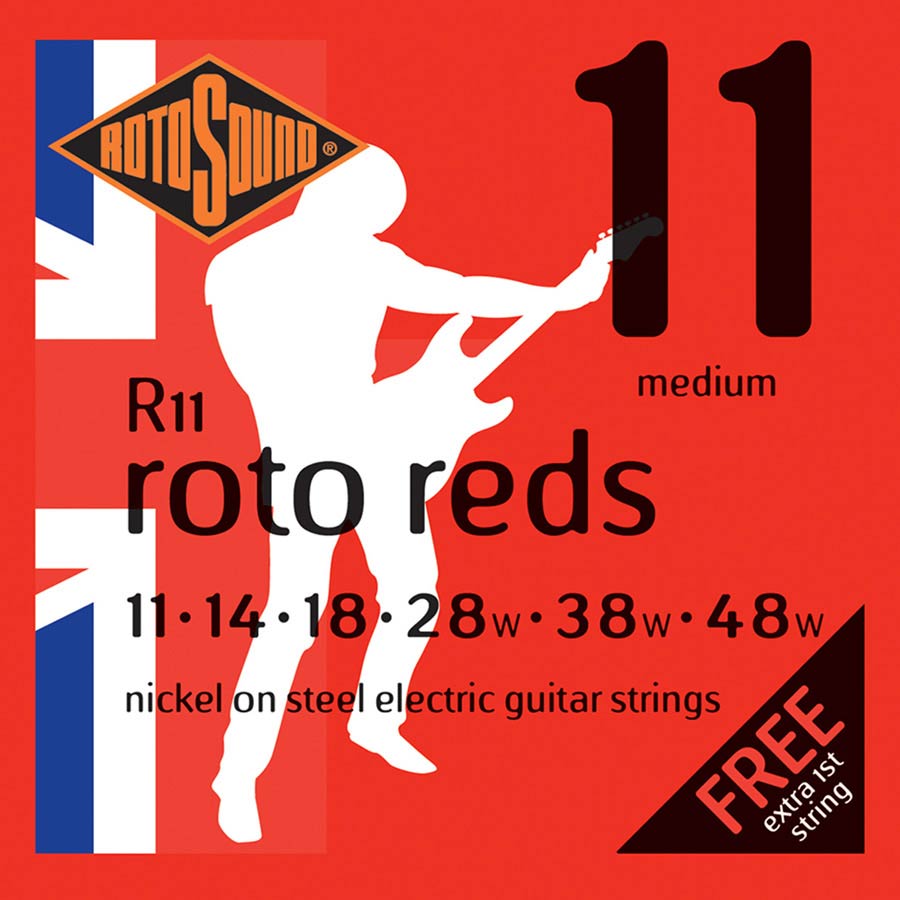 R11 Rotosound Roto string set electric nickel wound 11-48