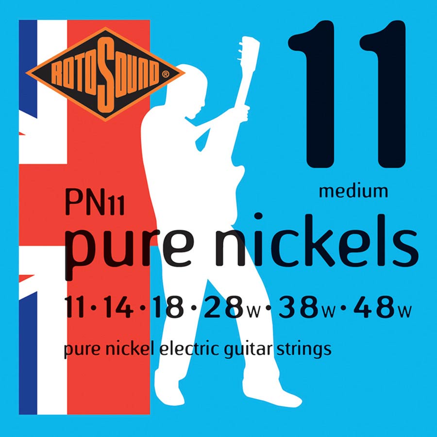 PN11 Rotosound Pure Nickels string set electric pure nickel wound 11-48