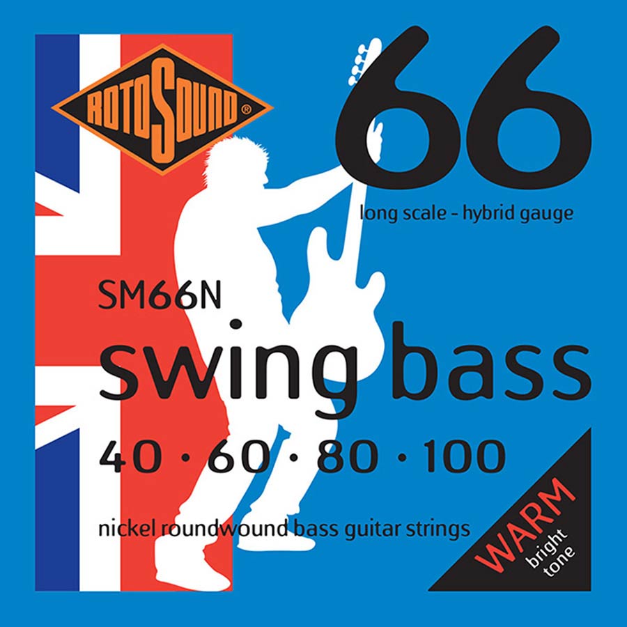 SM66N Rotosound Swing Bass 66 string set electric bass nickel wound 40-100