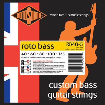 Rotobass hybrid 5 string nickel set