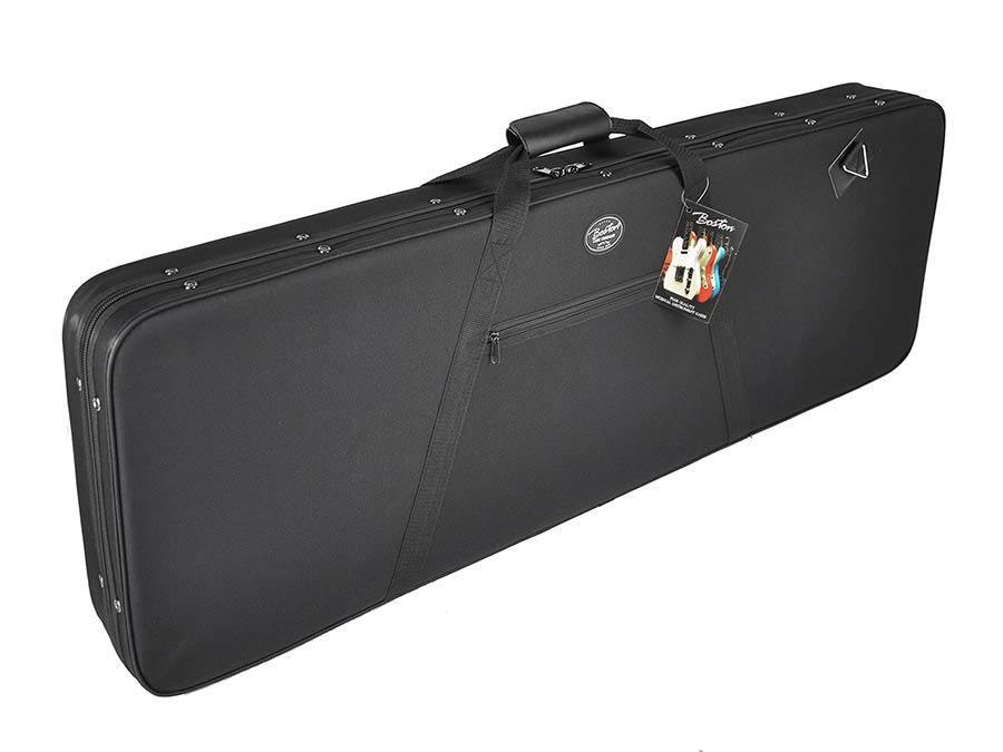 Softcase Cloth covered polystyrene case for bass guitar, with accessory pocket and back straps