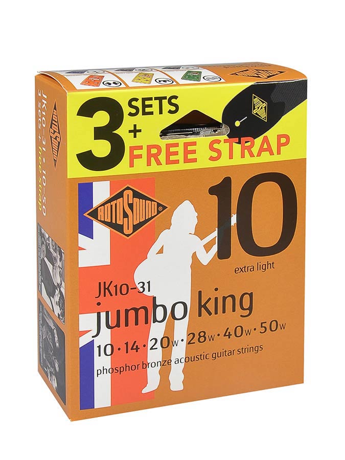 JK10-31 phosphor bronze x 3 sets plus 1 strap