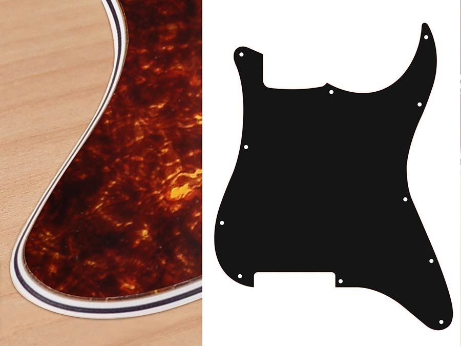 Pickguard, Stallion, no holes (only screw holes), 4 ply, tortoise