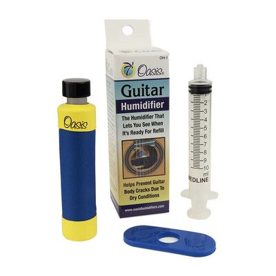 Oasis guitar soundhole humidifier Blue