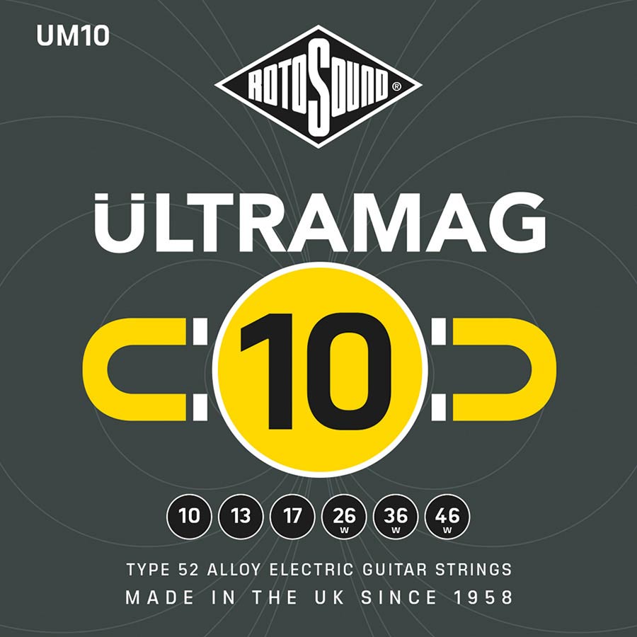 UM10 Rotosound Ultramag string set electric type 52 alloy wound 10-46