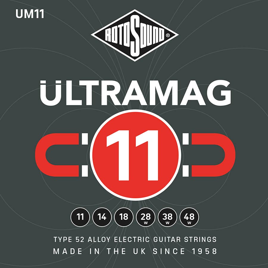 UM11 Rotosound Ultramag string set electric type 52 alloy wound 11-48