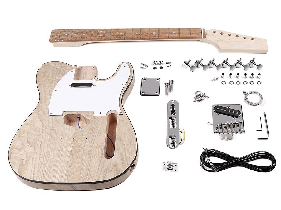 Boston guitar assembly kit mahogany with ash veneer