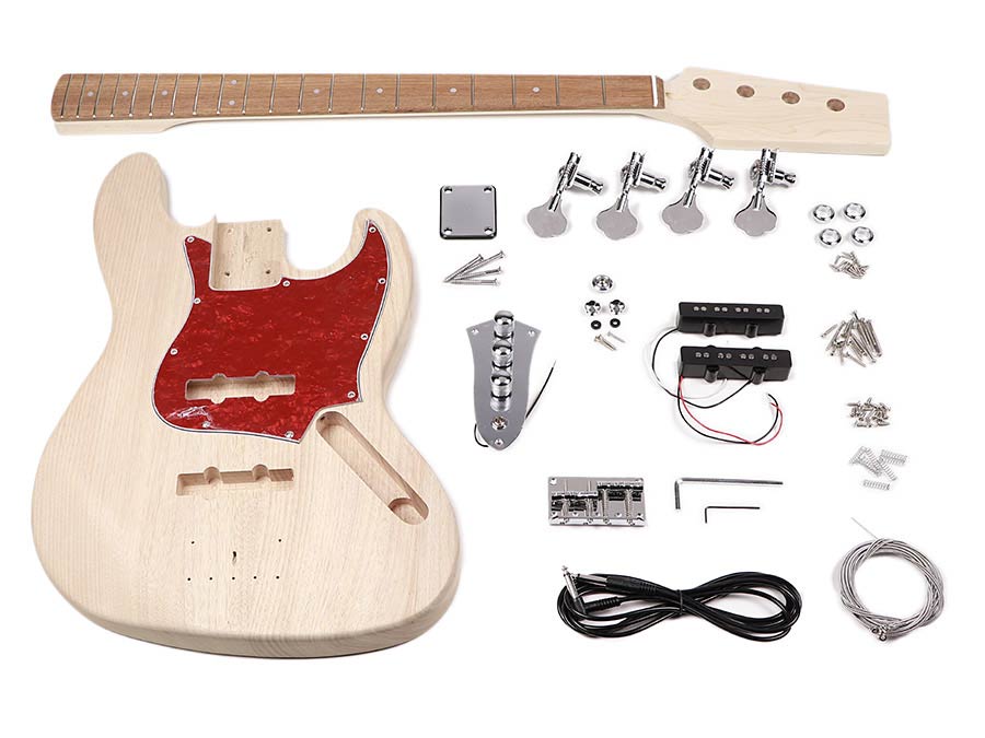 Boston guitar assembly kit mahogany, maple neck, chrome