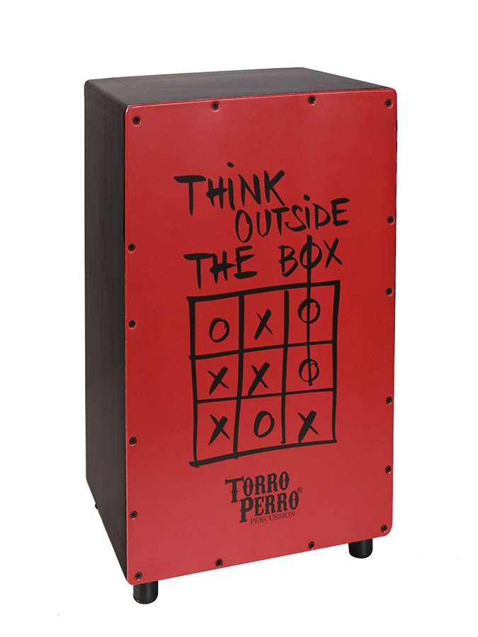 Torro Perro Art Series EU handmade cajon THINK black-red-black