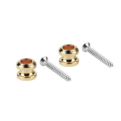 Boston straplock button with screws, 2 pcs, gold