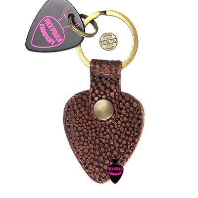 PickPouch Co' (SF) Italian leather pick pouch, coffee