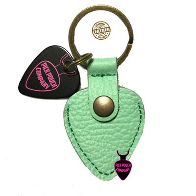 PickPouch Co' (SF) Italian leather pick pouch, jade green