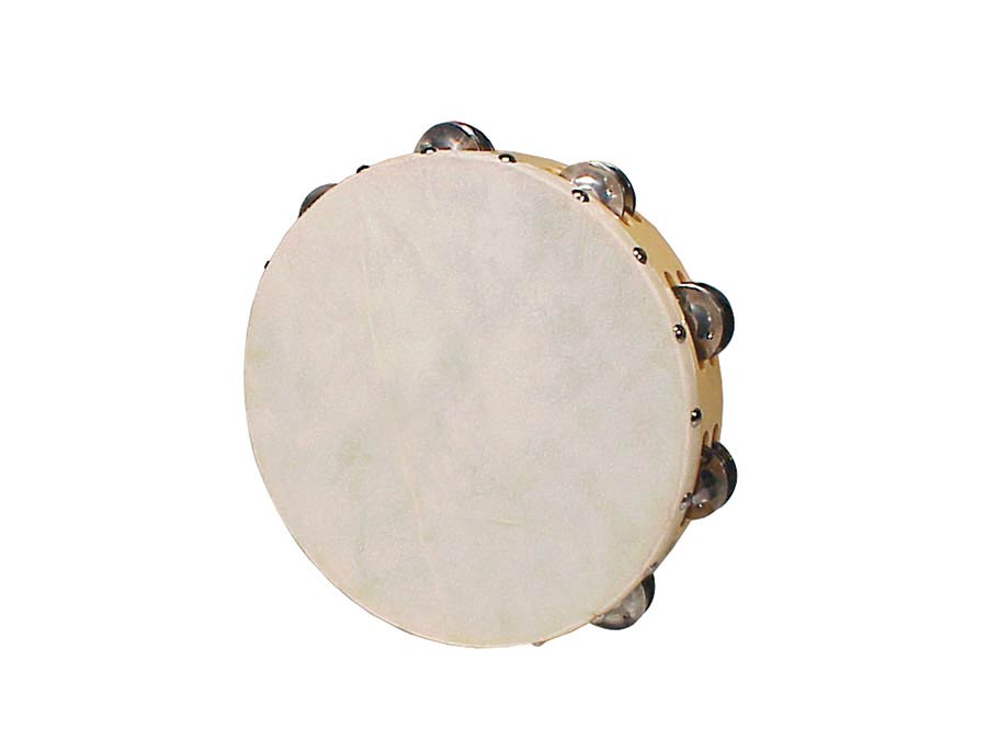 Tambourine, rawhide skin, wood, 10