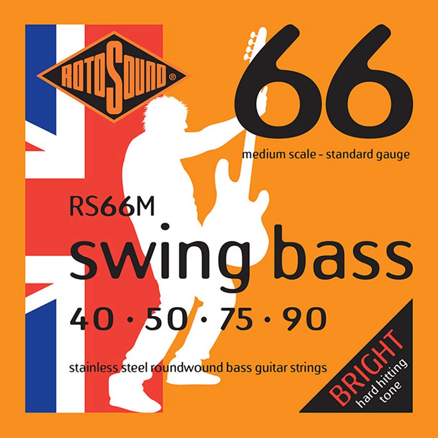 RS66M Rotosound Swing Bass 66 string set electric bass stainless steel 40-90