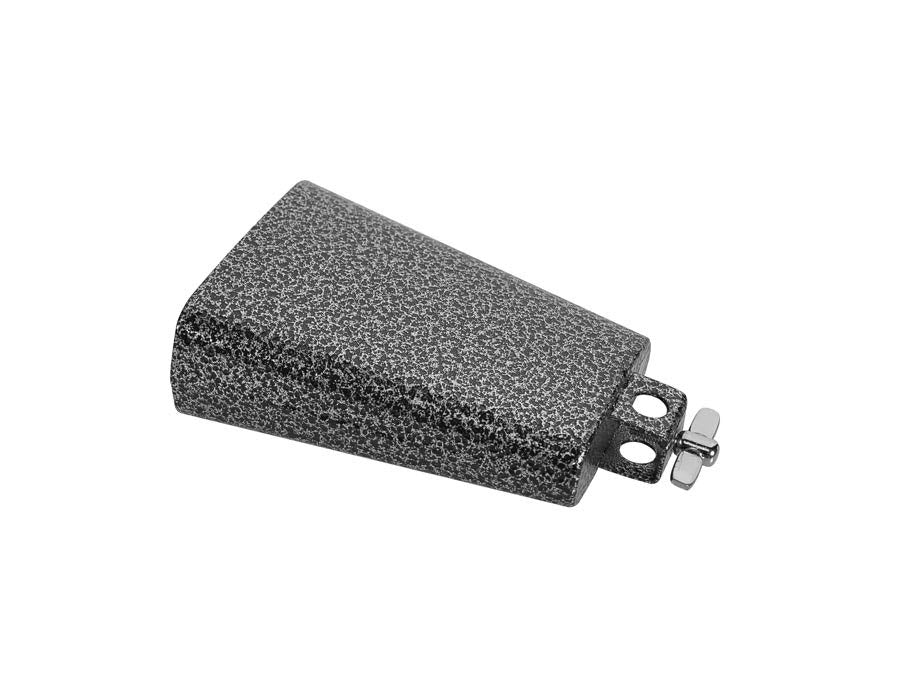 Cow bell, black, with screw, 6