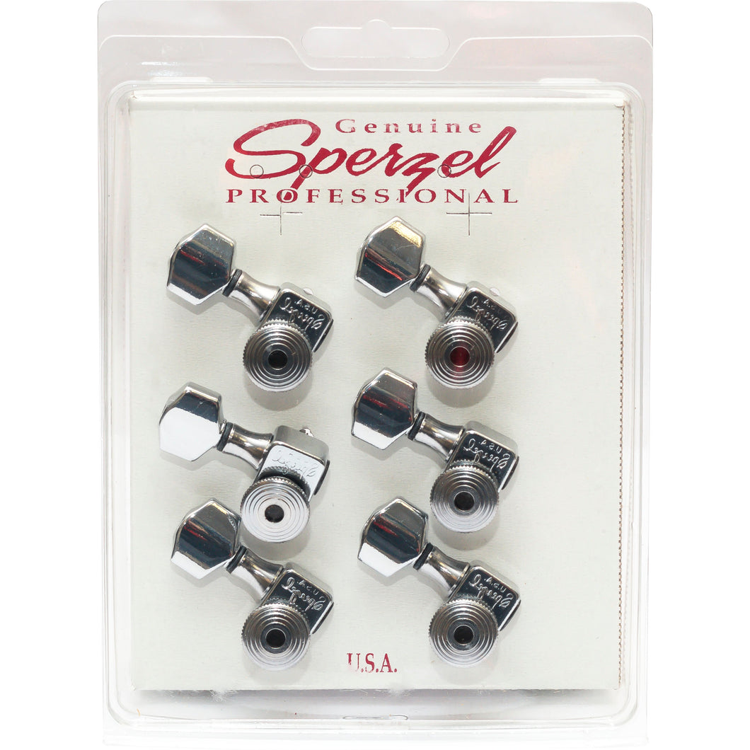 Sperzel Trim Lok Machineheads (6 Inline Left Hand/Reverse) - Chrome