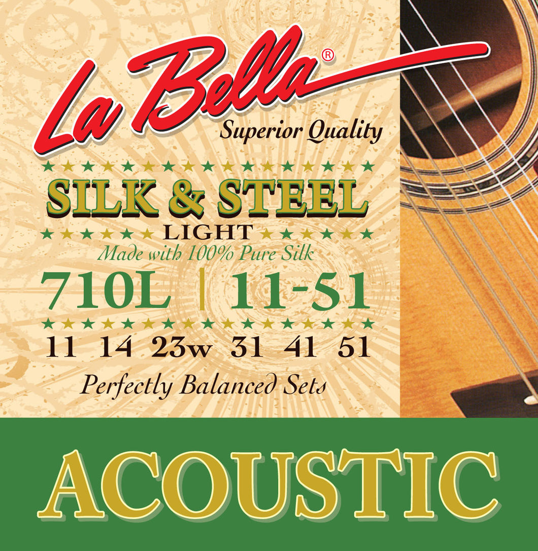 La Bella 710L SILK & STEEL LIGHT AC.