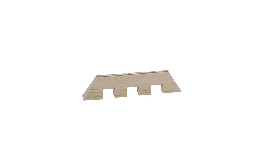Bridge for banjo, maple, fret saddle, for mandolin banjo