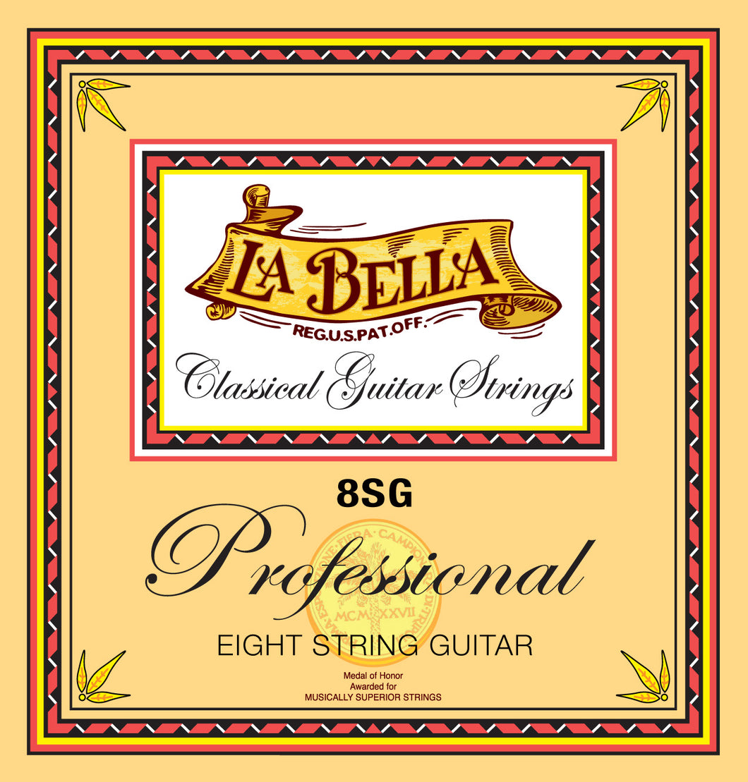 LA BELLA 8SG CLASSICAL 8 STRING SET