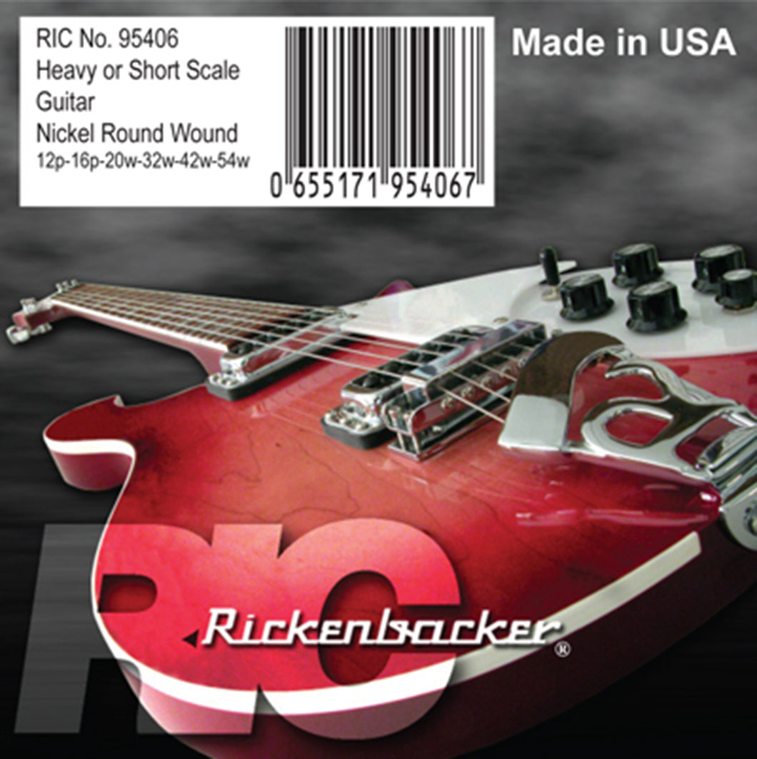 Rickenbacker String Set - Nickel Round Wound for Heavy/Short Scale Guitar 12/54