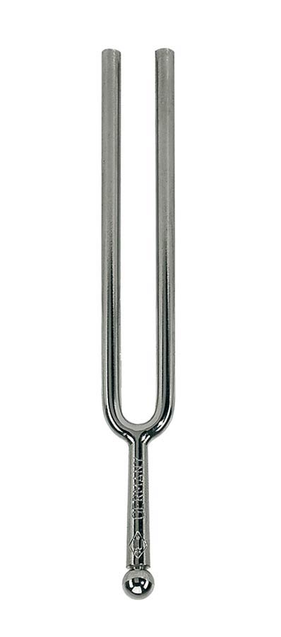 Tuning fork, 3,6 mm., round, nickel plated, a1-440.0 Hz.