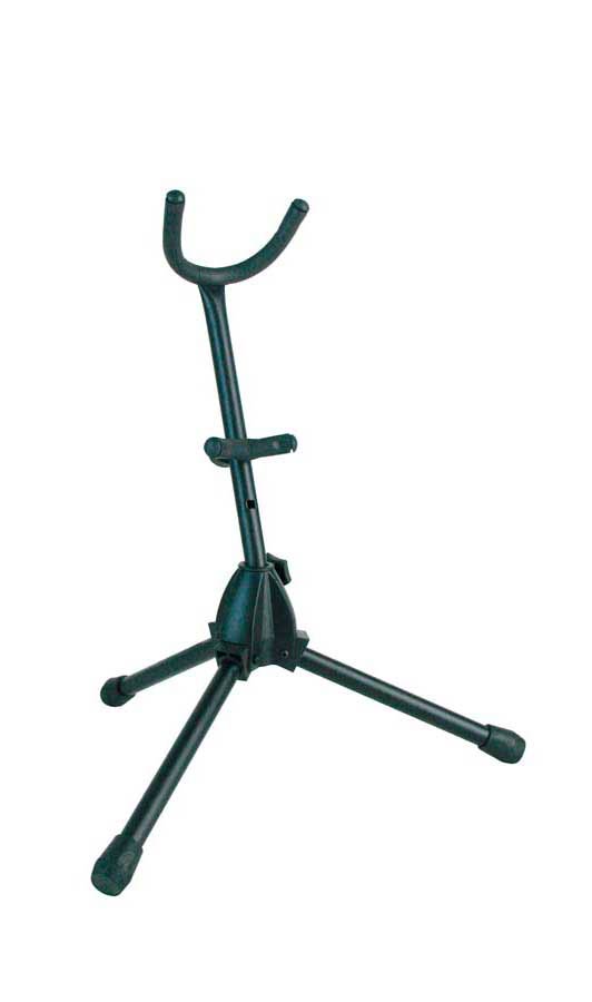 Saxophone stand, suitable for alto or tenor, black, foldable