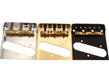 Lade das Bild in den Galerie-Viewer, Telecaster bridge with brass compensated saddles
