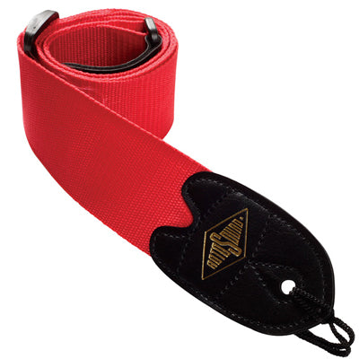 Red nylon webbing strap