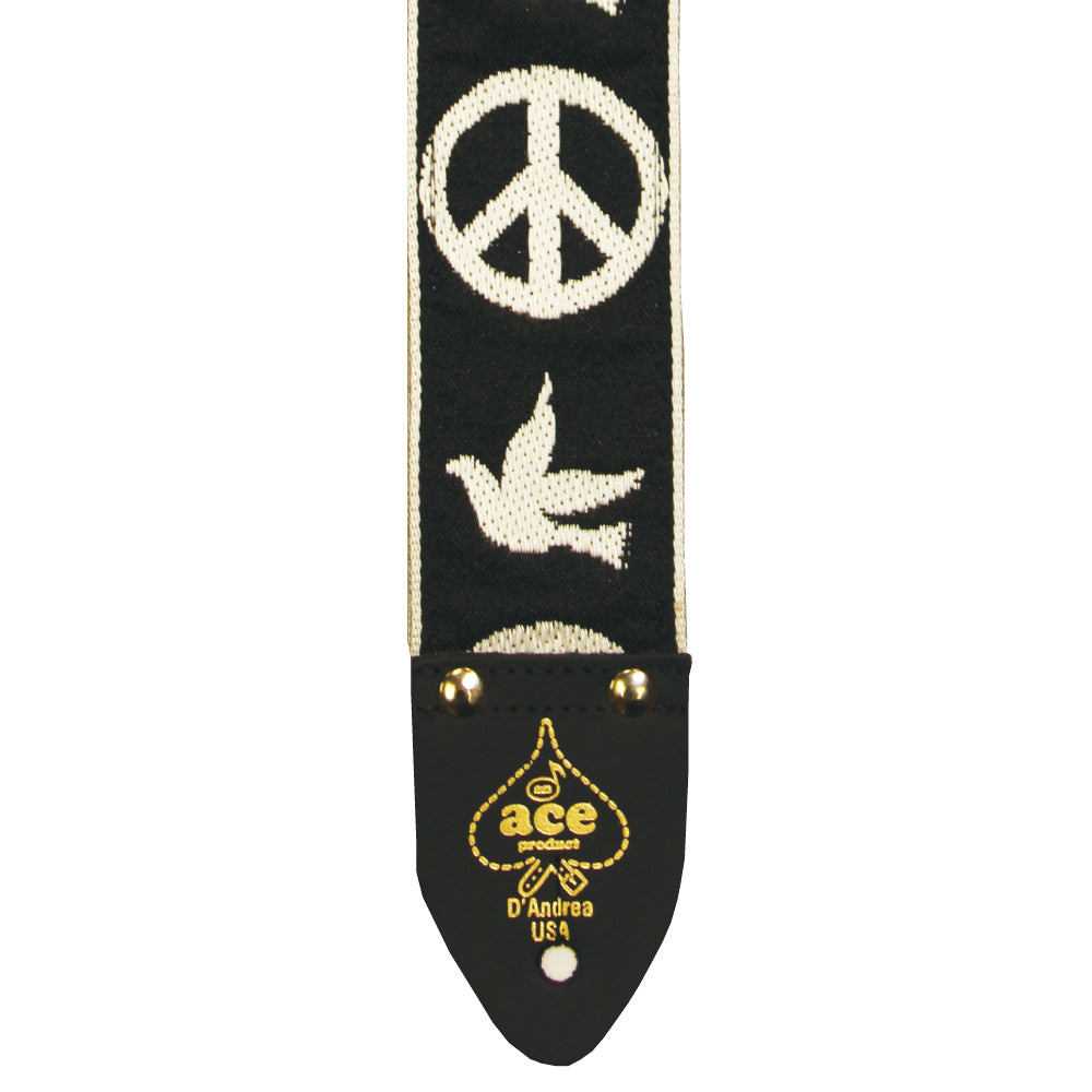 D'Andrea 2 Inch ACE Vintage Reissue Strap - Peace & Dove