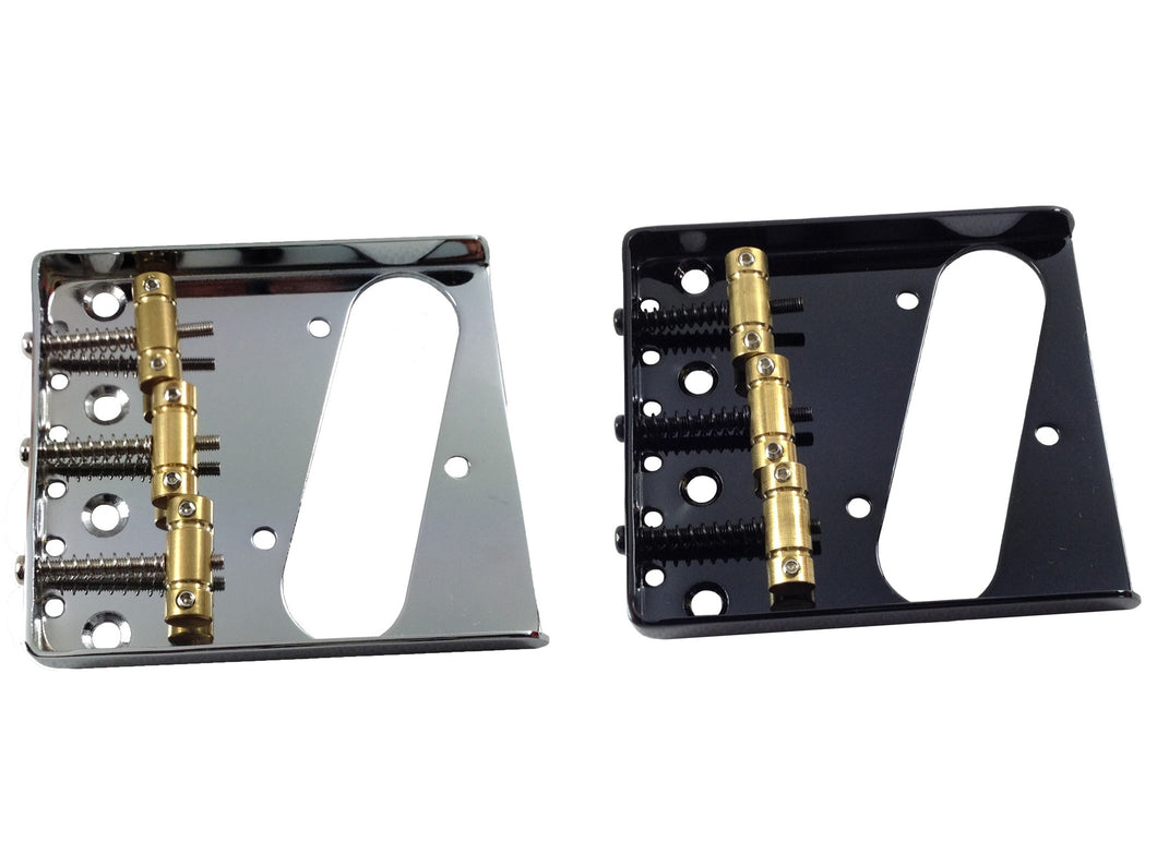 Telecaster vintage style brass saddled ash tray bridges