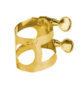 Faxx Alto Saxophone Ligature Lacquered Brass