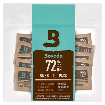 Boveda 72% Size 8 10 Pack Refill Reeds